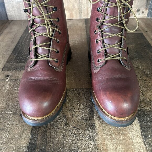 Red Wing 1201 EH Lace Up Waterproof Logger Work Boots Mens 9.5 EE - Picture 9 of 12